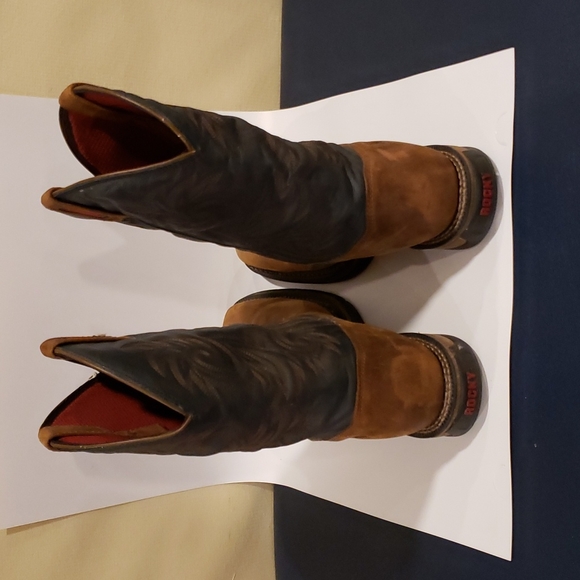 Men's Rocky Western Boots. - Picture 3 of 5